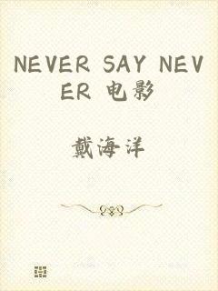 NEVER SAY NEVER 电影